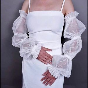 NWT bridal sleeves (ivory)